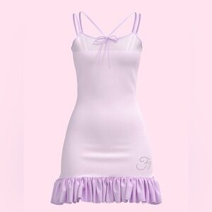 Y2K Lavender fine girl dress